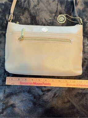 EUC Anne Klein Cream/Tan Crossbody Bag